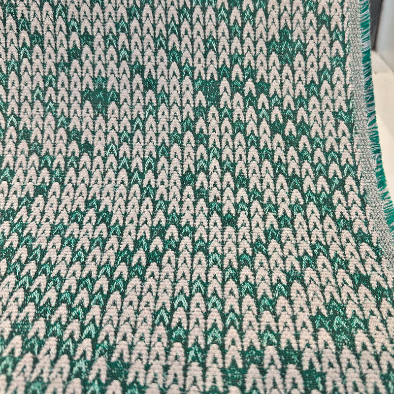 Sunbrella Sweater Weather Sunbrella Acrylic Fabric - Pine Green, Textured Geometric, 54" Width (1 Yard)