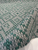 Sunbrella Sweater Weather Sunbrella Acrylic Fabric - Pine Green, Textured Geometric, 54" Width (1 Yard)