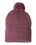 12" Pom-Pom Cuffed Beanie - SP15