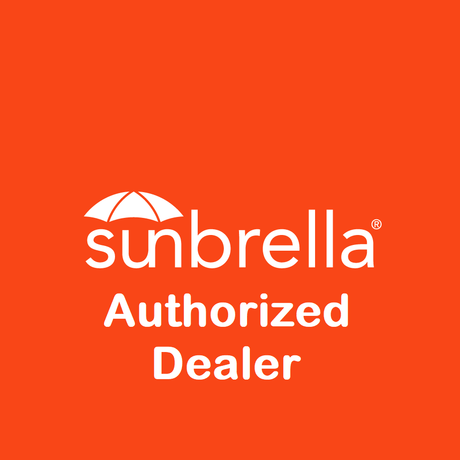 Sunbrella Retro Chevron Tropic Sunbrella Acrylic Fabric - Blue, Orange, Yellow, White Chevron Pattern, 54" Width (1 Yard)