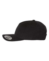 Premium Five-Panel Curved Visor Snapback Cap