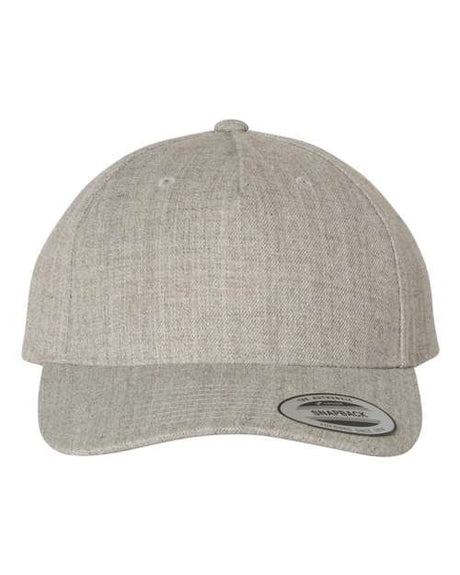 YP Classics Premium Five-Panel Curved Bill Snapback Cap