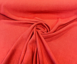 Don Giovanni Linen Fabric - Paprika Red, Upholstery Drapery, 54" Width (1 Yard)