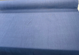 Don Giovanni Linen Fabric - Blue Smoke, Upholstery Drapery, 54" Width (1 Yard)