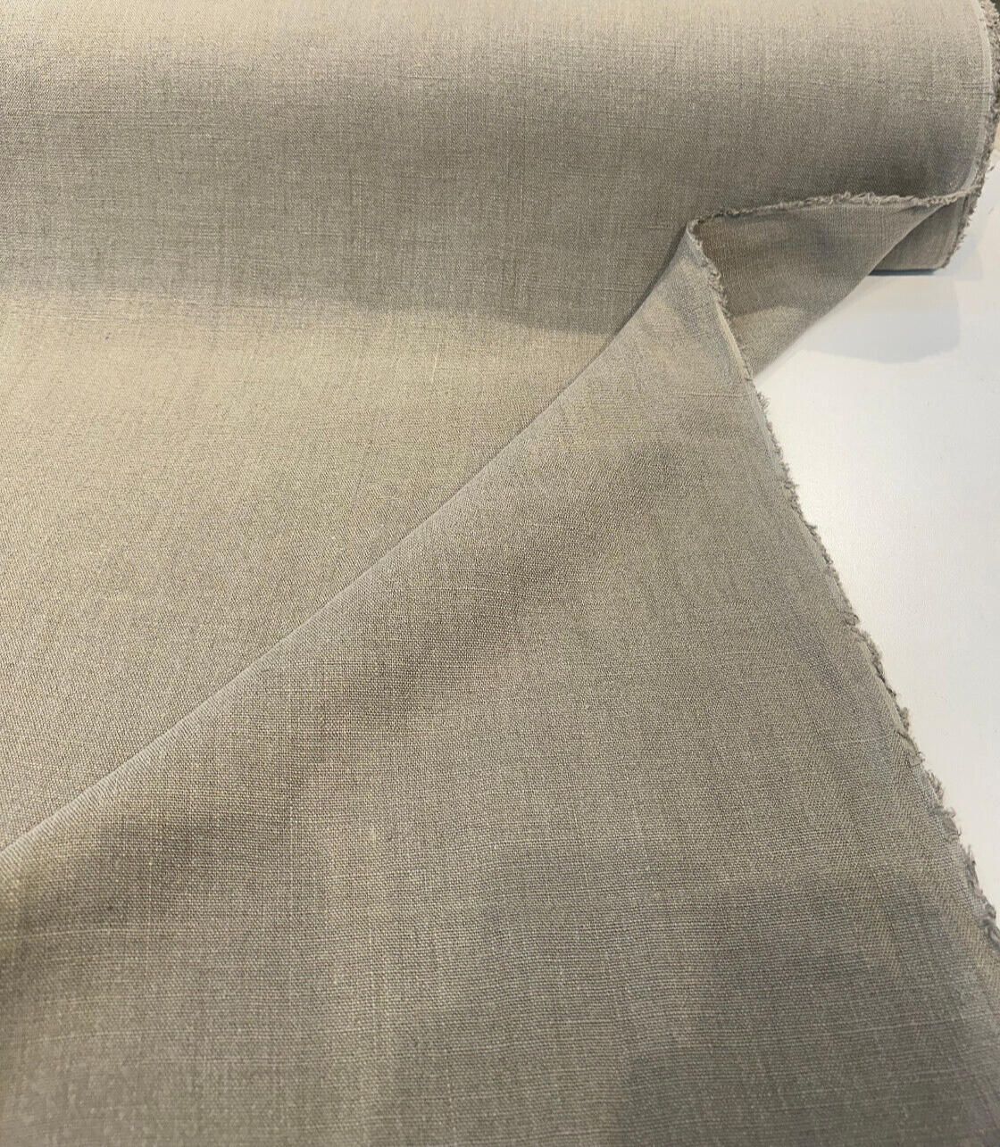 Don Giovanni Linen Fabric - Acorn Taupe, 54" Width (1 Yard)