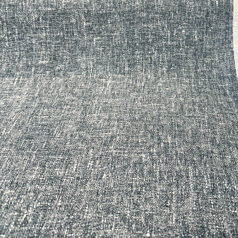 Libeco Belgian Linen Melange Teal Linen Fabric - Teal, Drapery Upholstery, 54" Width (1 Yard)