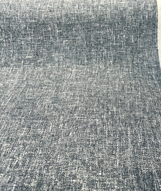 Libeco Belgian Linen Melange Teal Linen Fabric - Teal, Drapery Upholstery, 54" Width (1 Yard)