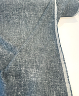 Libeco Belgian Linen Melange Teal Linen Fabric - Teal, Drapery Upholstery, 54" Width (1 Yard)