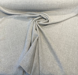 Libeco Belgian Linen Melange Gray Stone Linen Fabric - Stone, Drapery Upholstery, 54" Width (1 Yard)