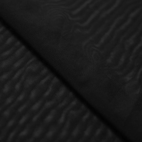 Action Mesh Polyester Spandex Fabric - Solid Colors, 58-60" Width (1 Yard)