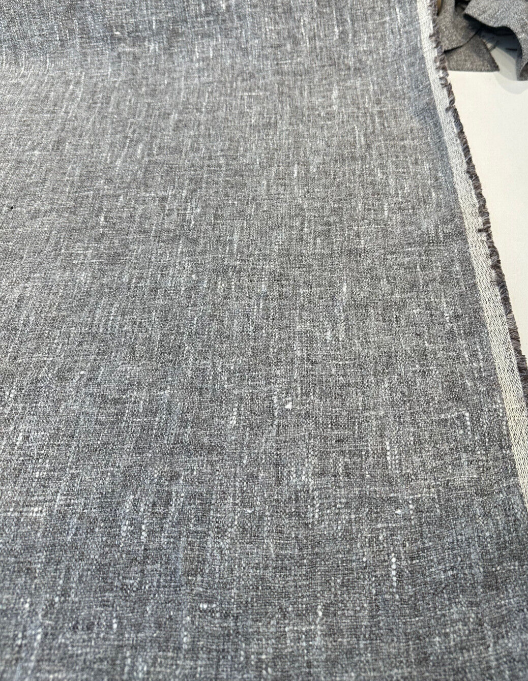 Libeco Belgian Linen Melange Fabric - Porpoise Gray, 54" Width (1 Yard)