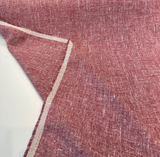 Libeco Belgian Linen Melange Scarlet Red Drapery Upholstery Fabric - Scarlet Red, 54" Width (1 Yard)