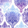 Cool Damask Fabric - Damask Pattern, 18" X 18" Repeat (1 Yard)