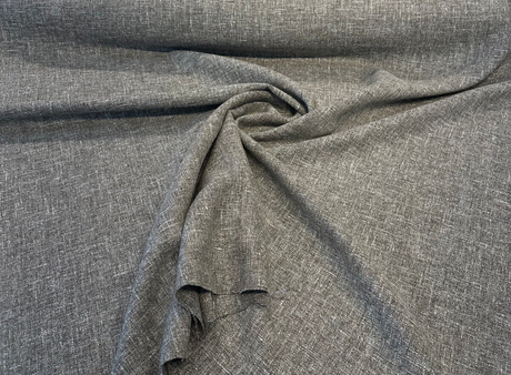 Libeco Belgian Linen Melange Fabric - Lichen Gray, Drapery Upholstery, 54" Width (1 Yard)