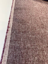 Libeco Belgian Linen Melange Mulberry Linen Fabric - Mulberry Purple, 54" Width, No Repeat, Railroaded (1 Yard)