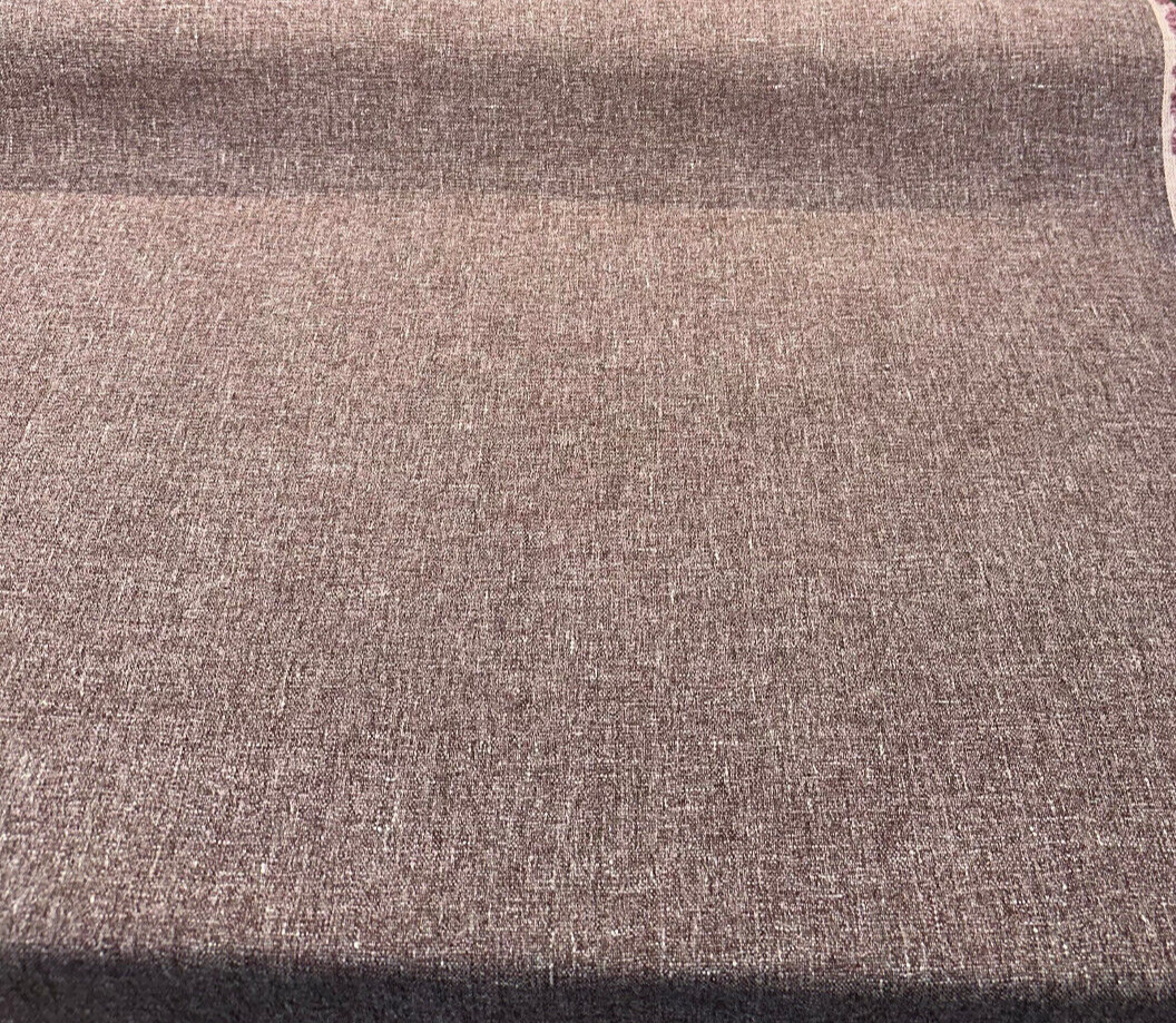 Libeco Belgian Linen Melange Mulberry Linen Fabric - Mulberry Purple, 54" Width, No Repeat, Railroaded (1 Yard)