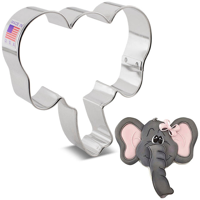 Ann Clark Elephant Face Cookie Cutter 3 3/4"