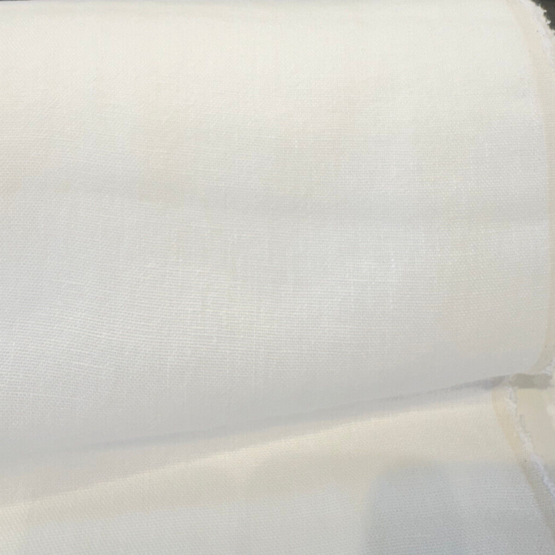P Kaufmann Don Giovanni Linen Fabric - White Snow, 54" Width (1 Yard)