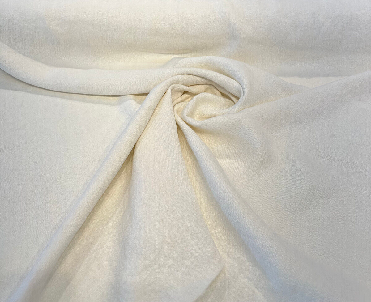Stonewash Hemp Hemp Fabric - Oyster Beige, Belgian Drapery Upholstery, 54" Width (1 Yard)