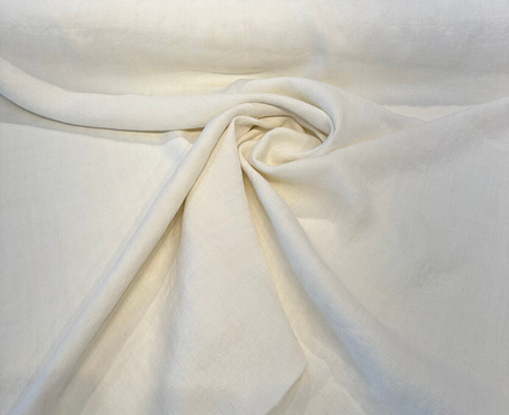 Stonewash Hemp Hemp Fabric - Oyster Beige, Belgian Drapery Upholstery, 54" Width (1 Yard)