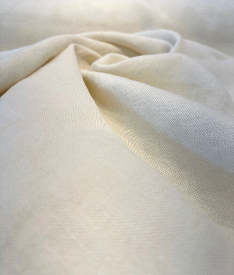 Stonewash Hemp Hemp Fabric - Oyster Beige, Belgian Drapery Upholstery, 54" Width (1 Yard)