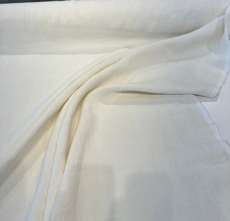 Stonewash Hemp Hemp Fabric - Oyster Beige, Belgian Drapery Upholstery, 54" Width (1 Yard)