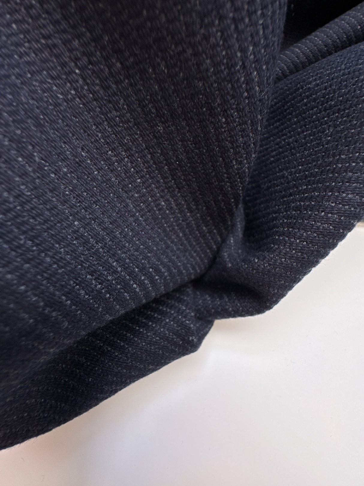 Cotton Ribbed Blue Fabric