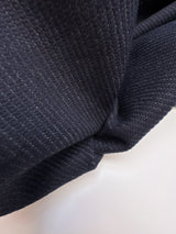 Cotton Ribbed Blue Fabric