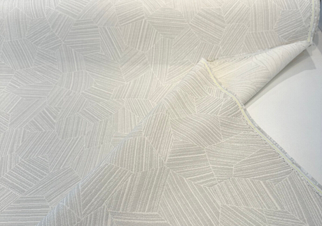 Sunbrella Leaf Structure Acrylic Fabric - Cloud Gray Leaf Pattern, 54" Width (1 Yard)