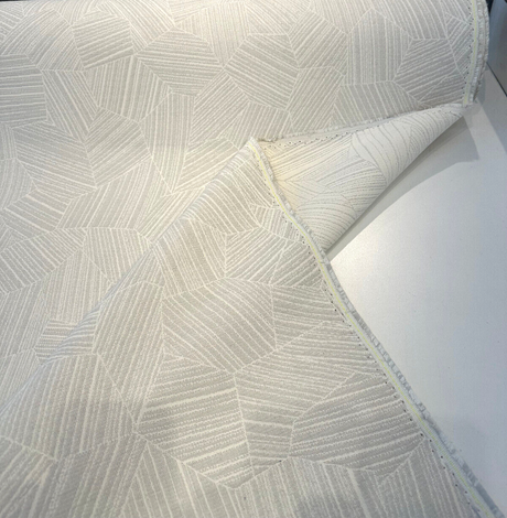 Sunbrella Leaf Structure Acrylic Fabric - Cloud Gray Leaf Pattern, 54" Width (1 Yard)
