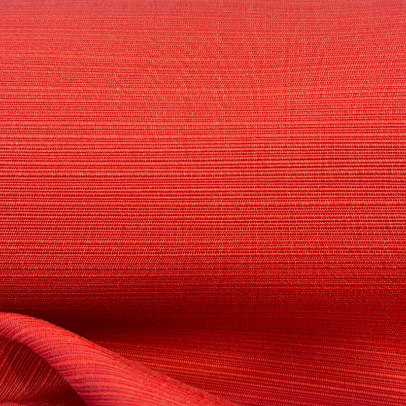 Sunbrella Dupione Acrylic Fabric - Crimson Red, Railroaded Solid & Variegated, 54" Width (1 Yard)