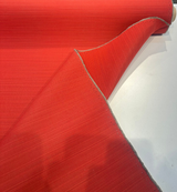 Sunbrella Dupione Acrylic Fabric - Crimson Red, Railroaded Solid & Variegated, 54" Width (1 Yard)
