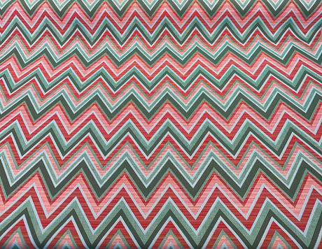 Fischer Sunbrella Emerald Chevron Solution Dyed Acrylic Fabric - Emerald Chevron, 54" Width (1 Yard)