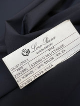 Blue Wool Nylon Elastane Woven