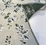 Sunbrella Ariana Floral Green Upholstery Indoor Outdoor Fabric - Green Floral Pattern, 54" Width (1 Yard)