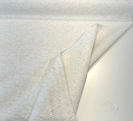 Sunbelievable Performance Chenille Cove Canvas Acrylic Polyester Fabric - Canvas White Off White Hints Of Gray, 59" Width (1 Yard)