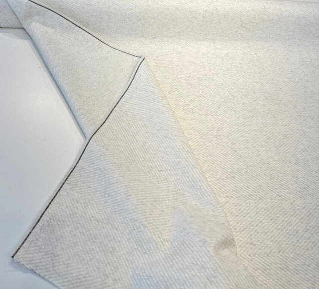 Sunbelievable Performance Chenille Cove Canvas Acrylic Polyester Fabric - Canvas White Off White Hints Of Gray, 59" Width (1 Yard)