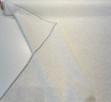 Sunbelievable Performance Chenille Cove Canvas Acrylic Polyester Fabric - Canvas White Off White Hints Of Gray, 59" Width (1 Yard)