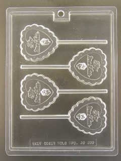 To Mother Heart Pop Chocolate Mold - ECAO693