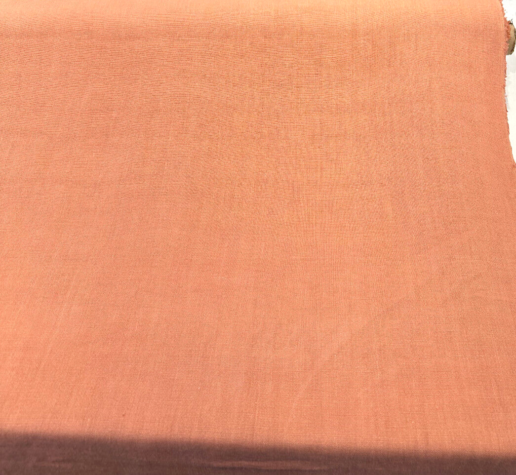 Don Giovanni Linen Fabric - Sunset Peach, 54" Width (1 Yard)