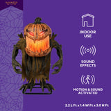 3 ft. Motion Activated Growling Pumpkin Henchman Animatronic