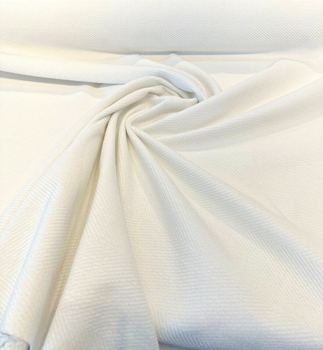 Sunbelievable Performance Chenille Cove White Acrylic Upholstery Fabric - White, Solid, 59" Width (1 Yard)
