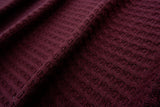 Waffle Stretch Knit Fabric Solid