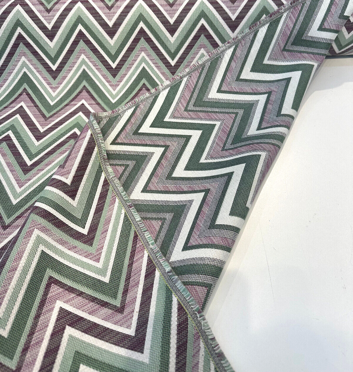 Fischer Sunbrella Amethyst Chevron Solution Dyed Acrylic Fabric - Amethyst Chevron, 54" Width (1 Yard)