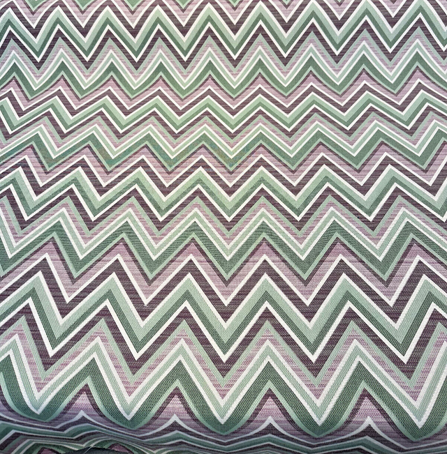 Fischer Sunbrella Amethyst Chevron Solution Dyed Acrylic Fabric - Amethyst Chevron, 54" Width (1 Yard)
