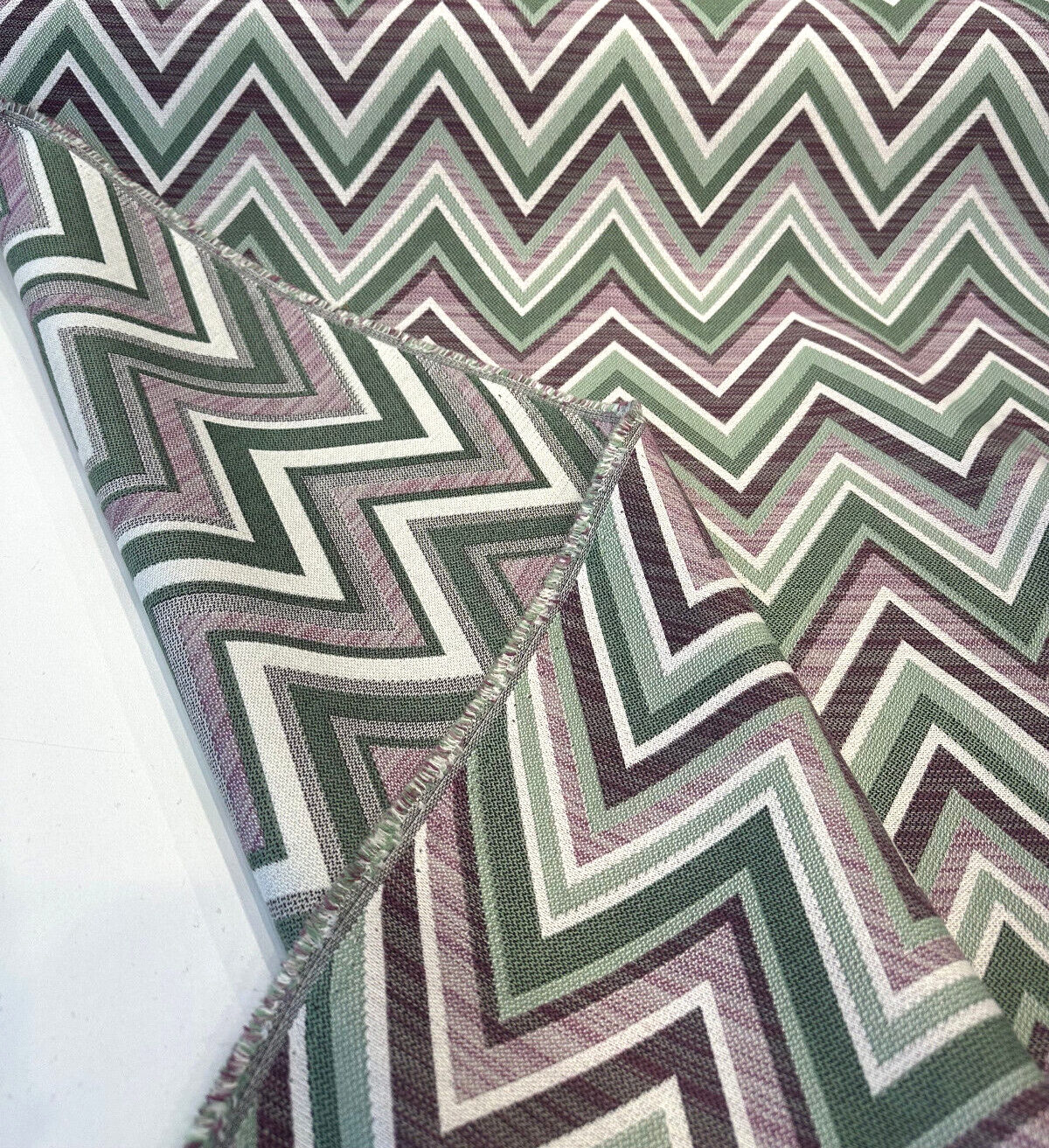 Fischer Sunbrella Amethyst Chevron Solution Dyed Acrylic Fabric - Amethyst Chevron, 54" Width (1 Yard)