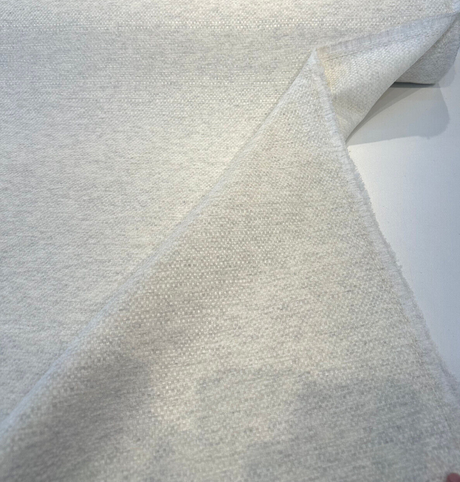Sunbelievable Performance Chenille Surf Canvas Upholstery Fabric - Canvas Beige White Gray Mix, 59" Width (By The Yard)