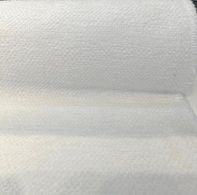 Sunbelievable Chenille Performance Upholstery Fabric - Pearl Beige Surf, Solid, 59" Width (By The Yard)