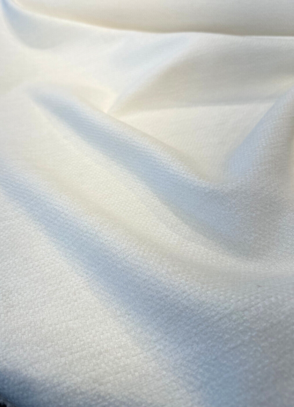 Sunbelievable Chenille Performance Upholstery Fabric - Pearl Beige Surf, Solid, 59" Width (By The Yard)