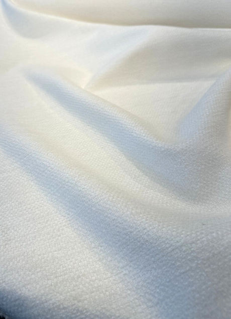 Sunbelievable Chenille Performance Upholstery Fabric - Pearl Beige Surf, Solid, 59" Width (By The Yard)